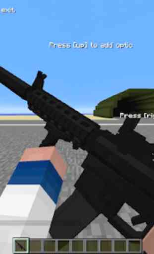 Guns mod for Minecraft PE 4