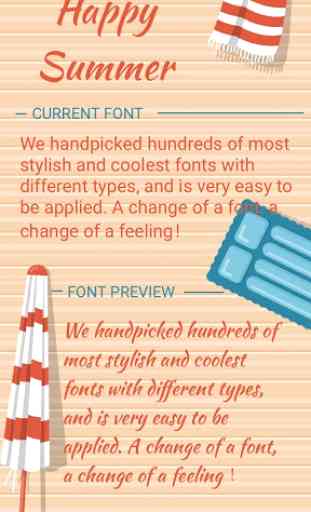Happy Summer Font for FlipFont , Cool Fonts Text 1
