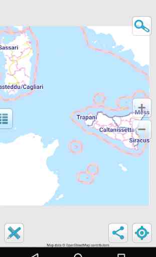 Map islands of Italy offline 2