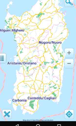 Map of Sardinia offline 1