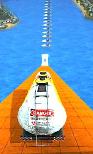 Mega Disaster Stunt Car Jump Over The Boats 4