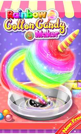 Rainbow Cotton Candy - Cooking Game 1
