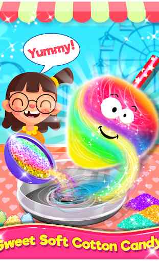 Rainbow Cotton Candy - Cooking Game 4