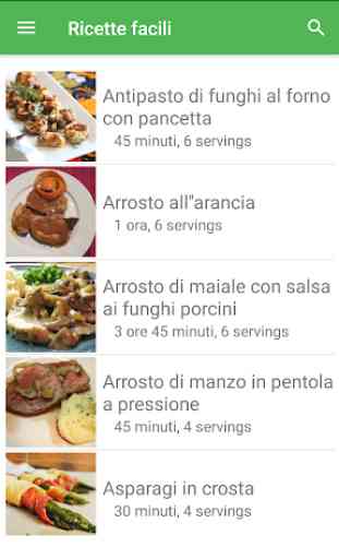 Ricette facili di cucina gratis italiano offline. 1