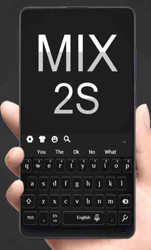 Stylish Black Keyboard For Xiaomi MIX 2S 1