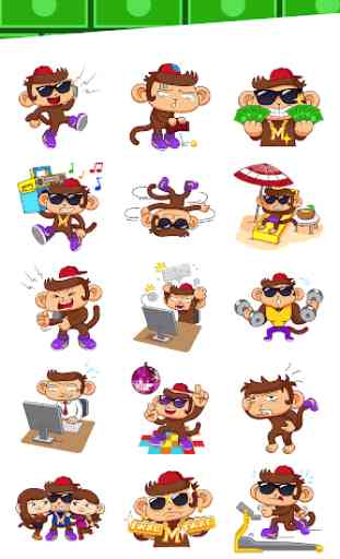 Swaggy Monkey Sticker for Messenger 3