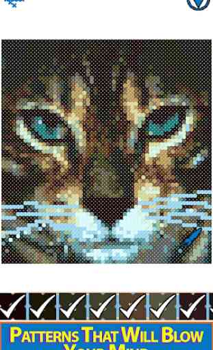 Animals Cross Stitch : Needlework Color by Numbers 2