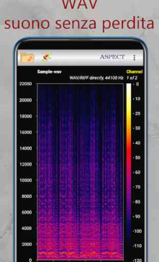 Aspect - Analizzatore di spettrogrammi di audio 1