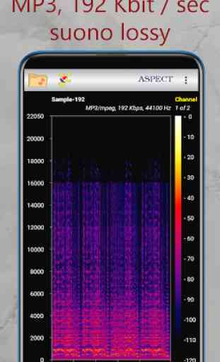 Aspect - Analizzatore di spettrogrammi di audio 2