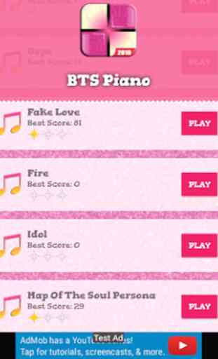 BTS BOY WITH LUV PIANO GAMES SONGS 1