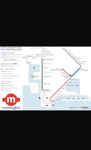 Cagliari Metro Map 1