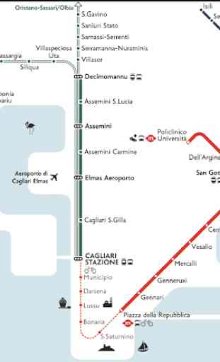 Cagliari Metro Map 2