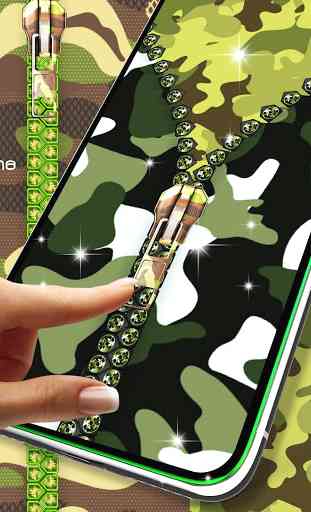 Camouflage zipper locker 1