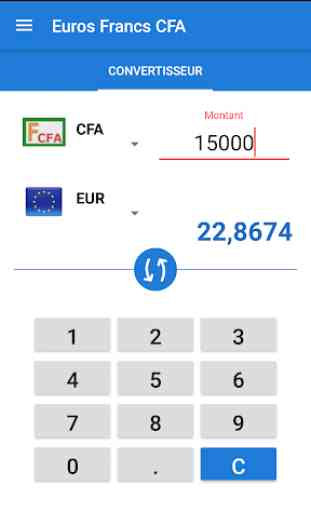 Convertitore di franchi CFA in euro 3