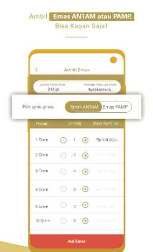e-mas: Aplikasi jual beli & cek harga emas terkini 4