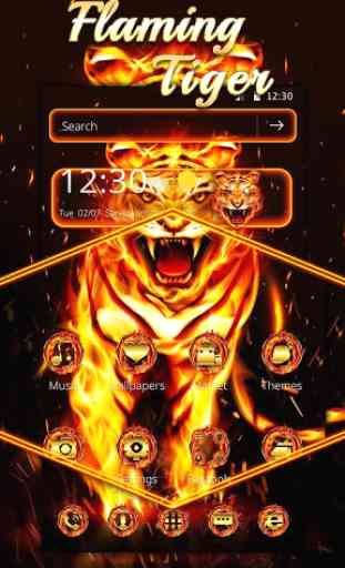 Flaming Tiger Theme 3