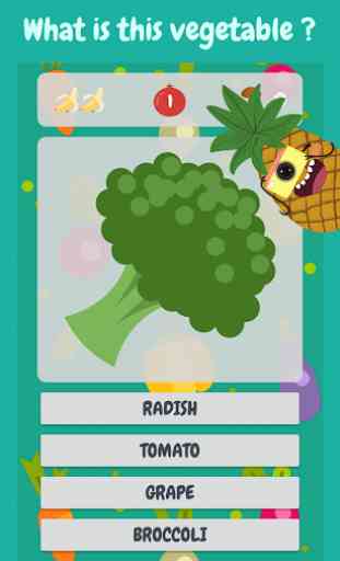 Fruits & Vegetables Quiz - Fruiz 1