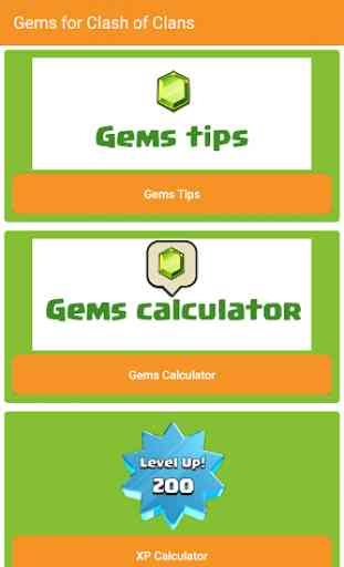 Gems Calculator for CoC 2018 4