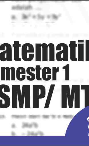 Kelas 7 SMP / MTS Mapel Matematika Semester 1 1