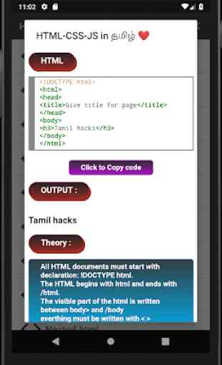 Learn Html , Css , Js in tamil 2