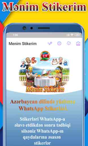 Mənim Stikerim - Azəri Stikerləri WhatsApp üçün 2