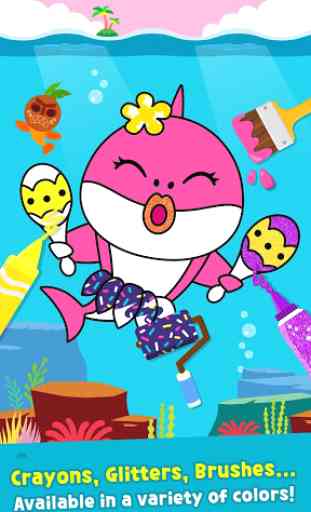 Pinkfong Baby Shark Coloring Book 3
