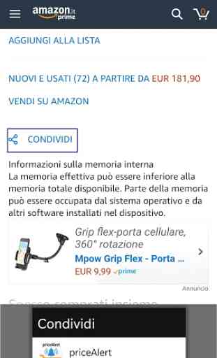 priceAlert - Amazon price tracker 4
