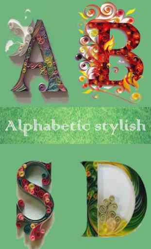 Stylish Alphabet Design – Quilling Paper Alphabets 2