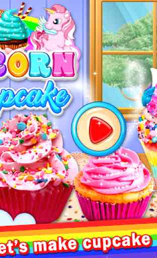 Sweet Unicorn Cupcake Maker - Rainbow Food 1