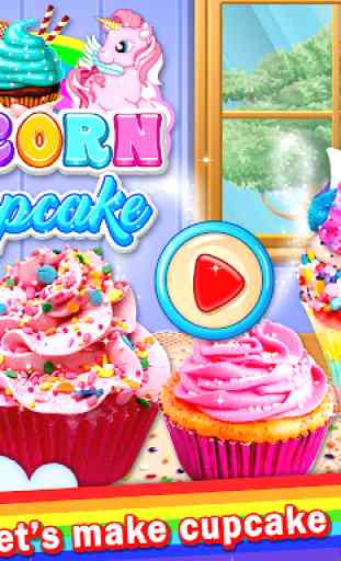Sweet Unicorn Cupcake Maker - Rainbow Food 4