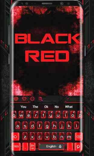 Tema tastiera rosso nero 1