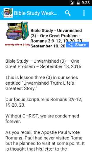 Weekend Bible Study- Weekly 3