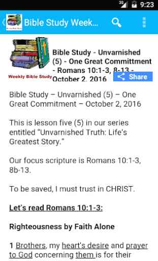 Weekend Bible Study- Weekly 4