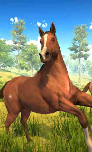 Wild Horse Family Simulator : Horse Games 1