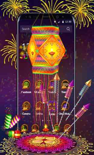 3D Diwali Kandil festival theme 2
