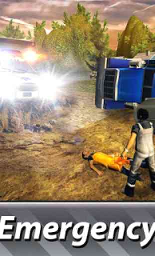 Ambulance Truck Simulator: Offroad Emergency 2