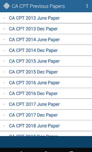 CA CPT Previous Papers Free 1