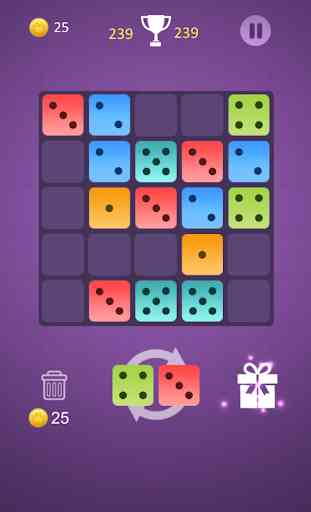 Dominoes puzzle - merge blocks with same numbers 2
