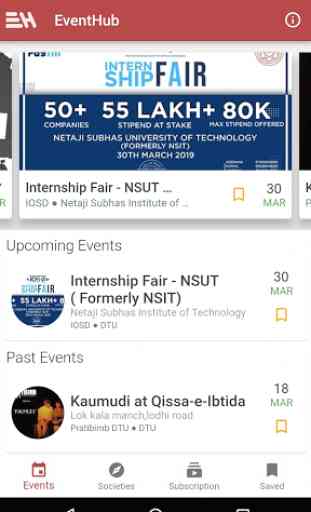 EventHub: View Events in DTU 1