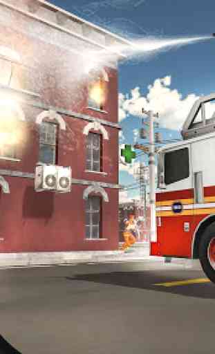 Fire Truck Simulator Rescue 911 Fire Fighting Game 3