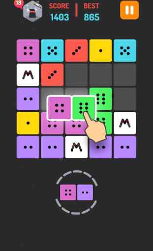 Merge Block Hexa: Dominoes Merged Puzzle 4