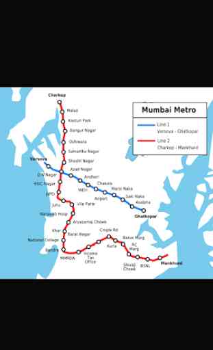 Mumbai Metro Map 1