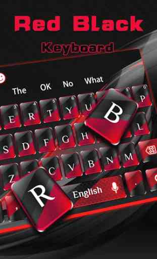 Red Black Keyboard 2
