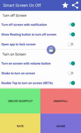 Smart screen on off - Double tap to unlock 1