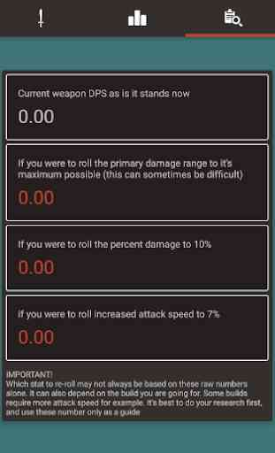 Weapon Calculator for Diablo 3 3