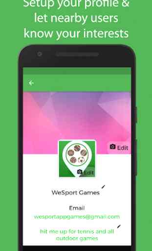 WeSport – Social Sport App 1