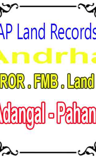 AP Land Records ROR 1b FMB Adangals 1