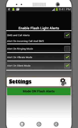 Avvisi flash su chiamata SMS 2