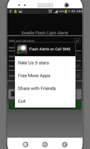 Avvisi flash su chiamata SMS 4