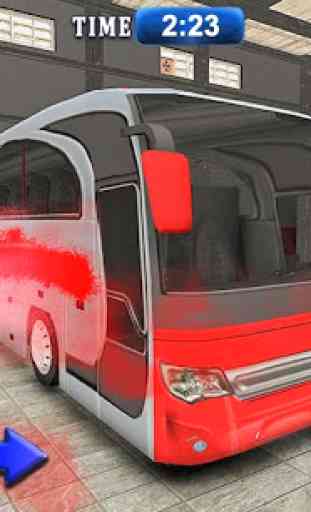 Città autobus lavare simulatore: gas stazione 3D 2
